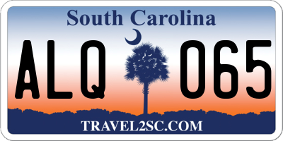 SC license plate ALQ065