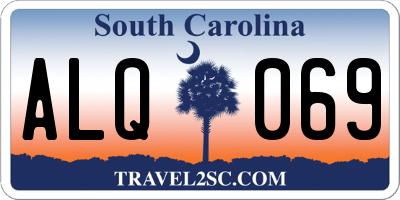 SC license plate ALQ069