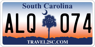 SC license plate ALQ074