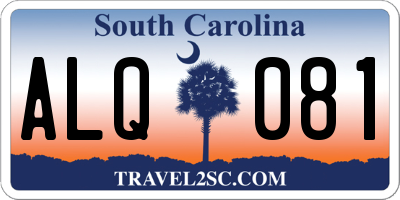 SC license plate ALQ081