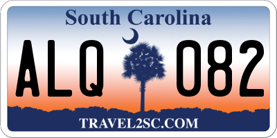 SC license plate ALQ082