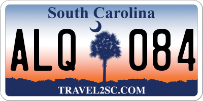 SC license plate ALQ084