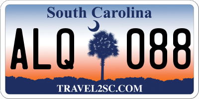 SC license plate ALQ088