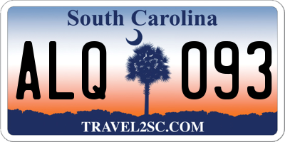 SC license plate ALQ093
