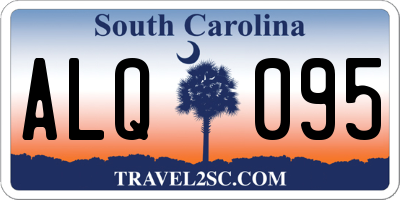 SC license plate ALQ095