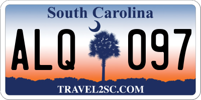 SC license plate ALQ097
