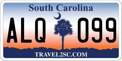SC license plate ALQ099