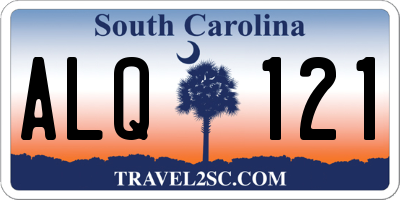 SC license plate ALQ121