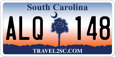 SC license plate ALQ148