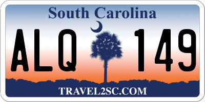SC license plate ALQ149