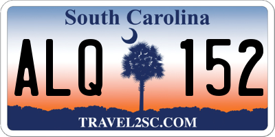 SC license plate ALQ152