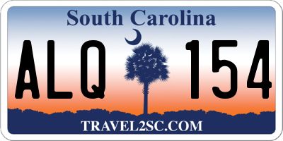 SC license plate ALQ154