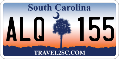 SC license plate ALQ155