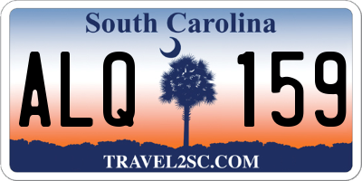 SC license plate ALQ159
