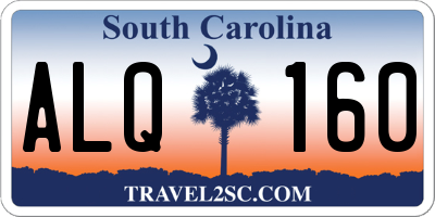 SC license plate ALQ160