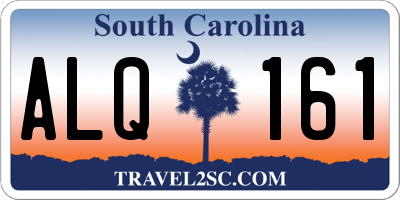 SC license plate ALQ161
