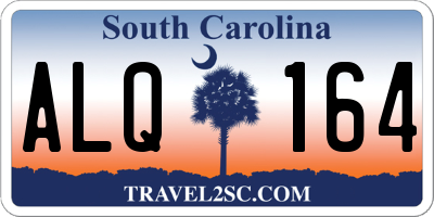 SC license plate ALQ164