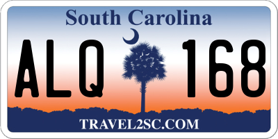SC license plate ALQ168