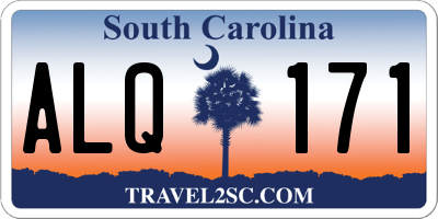 SC license plate ALQ171
