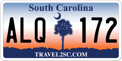 SC license plate ALQ172