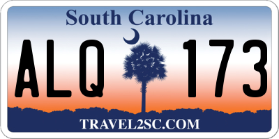 SC license plate ALQ173