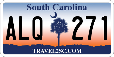 SC license plate ALQ271
