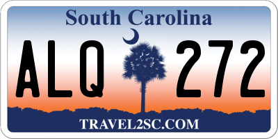 SC license plate ALQ272