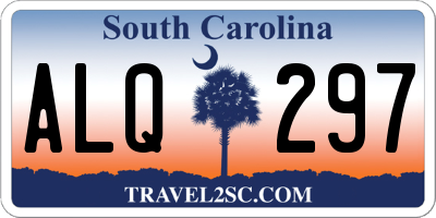 SC license plate ALQ297