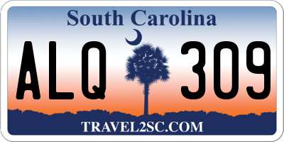 SC license plate ALQ309