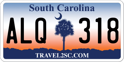 SC license plate ALQ318
