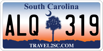 SC license plate ALQ319