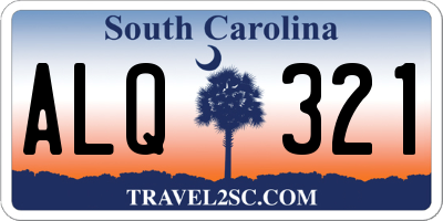 SC license plate ALQ321