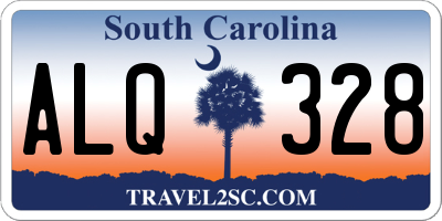 SC license plate ALQ328