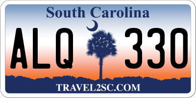 SC license plate ALQ330
