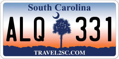 SC license plate ALQ331