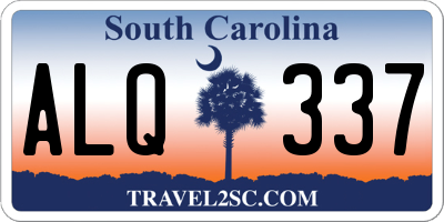 SC license plate ALQ337