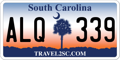 SC license plate ALQ339