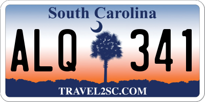 SC license plate ALQ341