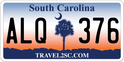 SC license plate ALQ376