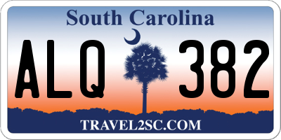 SC license plate ALQ382