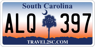 SC license plate ALQ397
