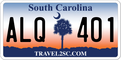 SC license plate ALQ401