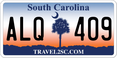 SC license plate ALQ409