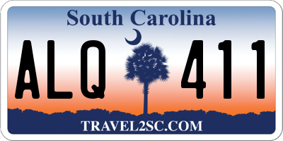 SC license plate ALQ411