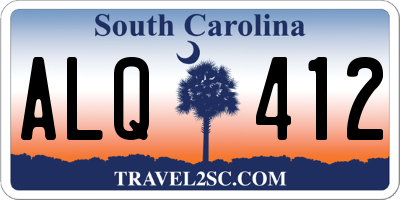 SC license plate ALQ412