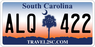 SC license plate ALQ422