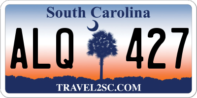 SC license plate ALQ427