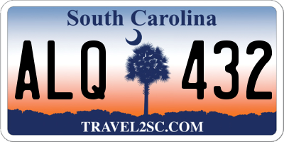 SC license plate ALQ432