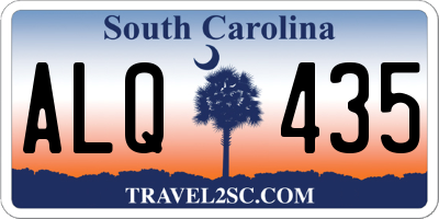 SC license plate ALQ435