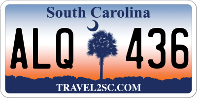 SC license plate ALQ436
